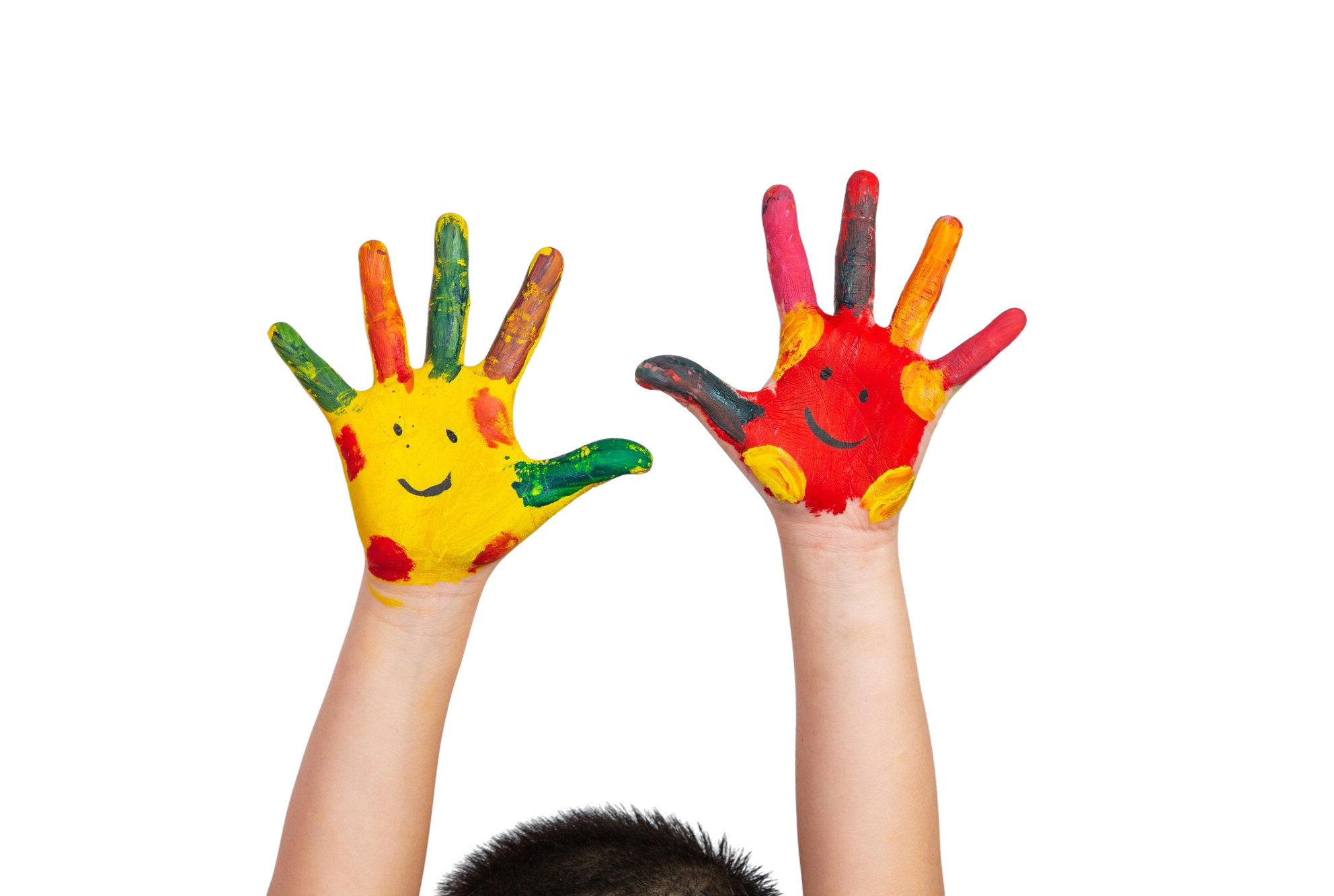 Child's Painted Hands